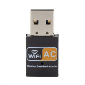Usb Wifi Adapter 600mbps 2.4ghz 5ghz Wifi Antenna Dual Band 802.11b/n/g/ac Mini Wireless Network Card Receiver black