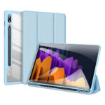 Protective Case Pu+tpu+acrylic Precise Cutout Case Compatible For Samsung Tab S8 S8 Ultra Transparent Cover clear sea blue_Tab S8 Plus/S7 Plus/S7 FE