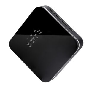 2 In 1 Wireless Bluetooth 5.0 Aux Receiver Transmitter For Tv Car Rca 3.5 Audio Receiver Black