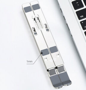 Computer Brackets Aluminum Alloy Foldable Height Adjustable Laptop Stand Silver