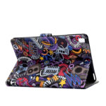 For iPad 5/6/7/8/9-iPad Pro9.7-iPad 9.7 Laptop Protective Case Color Painted Smart Stay PU Cover Graffiti