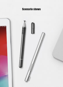 Universal Stylus Pen Multifunction Screen Touch Pen Capacitive Touch Pen for iPad iPhone Samsung Xiaomi Huawei Tablet Pen Silver