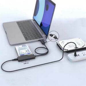 USB C/USB A To SATA Adapter External SSD/HDD Cable Drive-Free USB3.0 5Gbps Transfer With Status Indicator