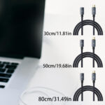 Usb C Extension Cable Type C Male-to-female Extender Cord Usb4 Full-featured Data Cable 40gbps Screen Projection USB40GB extension cable 0.8m
