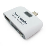 Type-c  3.1  Hub Usb3.1 Type C To Usb2.0 Card Reader SD/TF Type-c Hub OTG Card Reader Black