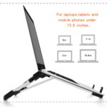 Folding Bracket Aluminum Alloy Portable Multifunctional Folding Storage Vertical Stand For Laptop white