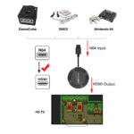 N64 To Hdmi-compatible Converter Support 16:9/4:3 Convert Video Game Console Adapter Cable Black