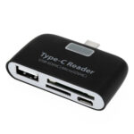 Type-c  3.1  Hub Usb3.1 Type C To Usb2.0 Card Reader SD/TF Type-c Hub OTG Card Reader White