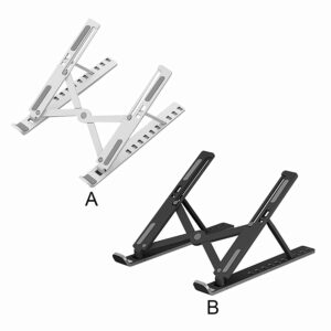 Adjustable  Foldable  Laptop  Stand Non-slip Desktop Notebook Holder For Air Pro Tablet Computer Cooling Bracket Black