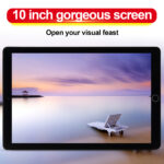10.1-inch Hd Gaming Tablet Gps Wifi 3700mah 5v Dual Camera Tablet (1+16gb) Black_US Plug