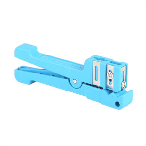 Fiber Optic Stripper Fiberglass Jacket Sheath Stripper Tool Adjustable Blades Cutter Slitter For CB Antenna Cables blue 45-163