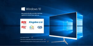 X24 Pro 23.8 inch Silver Computer Bluetooth Intel i5 8400 128G SSD+1TB Hard Disk 8G DDR3 RAM Memory Silver_US Plug
