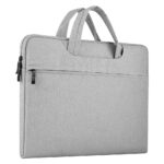 Portable Storage Bag Oxford Cloth Laptop Bag Waterproof Protective Storage Bag light grey_13.3 inches