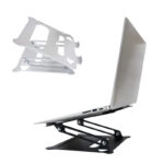 Adjustable Folding Laptops  Stand Aluminum Bracket Notebook Support Portable Riser Accessories Holder Rose gold