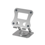 P06 Cell Phone Stand Swivel Foldable Desktop Phone Holder Tablet Stand Dock For Desktop Kitchen Home Office silver
