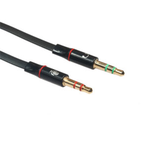 3.5mm Earphone Adapter Headphone Splitter Audio Female To 2 Male Jack 3.5 Mic Y Splitter Headset Black