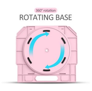 Multi-Angle Adjustment PC Bracket/Holder Rotating Laptop Stand Flexible with Turntable Attach Phone Bracket Blue (with turntable)