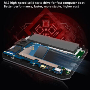 7-inch Mini Portable Laptop Business Office Learning Cpu 8GB+512GB Laptop UK Plug