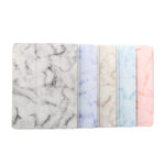 For iPad Pro 10.2 2019 Tablet Cover Marbling Pattern PU Leather Pen Loops Anti-fall Anti-scrach Anti-slip Protect Shell Tri-fold Tablet Case blue