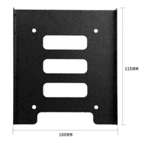 Hard  Drive  Tray Metal 2.5-inch To 3.5-inch SSD Hard Drive Metal Mounting Adapter Bracket Black