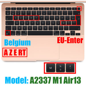 Soft Keyboard Protective Film Cover Compatible For Macbook Air 13 2020 M1 Chip A2337 Us Keyboard White