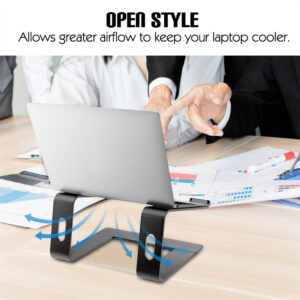 Laptop Stand Ergonomic Laptops Desk Elevator Riser Metal Cooling Holder