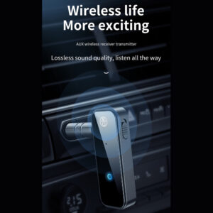 Bluetooth 5.0 Audio Adapter 2 In 1 Wireless Receiver Transmitter Aux Dongle For Mobile Phone as picture show