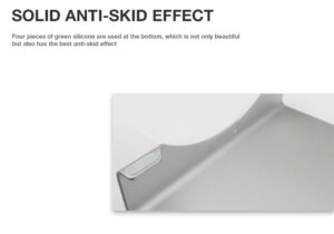 Portable Computer Stand Aluminum Laptop Stand Desk Dock Holder Bracket for Apple iMac/Tablet/ MacBook Pro/PC/Notebook Base  Silver large size 490*215*50MM