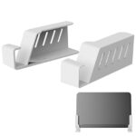 Wall Mount Holder Sturdy Stylish Shelf Space Saving Storage Organizer Bracket Stand For Wifi Router Laptop black