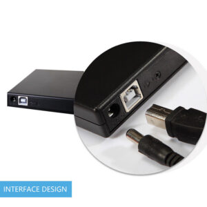 USB External DVD CD RW Disc Burner Combo Drive Reader for Windows 98/8/10 Laptop PC white