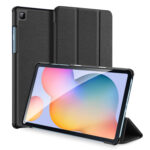 DUX DUCIS For Samsung Galaxy Tab S6 Lite Leather Shell Full Protection Smart Stay Case  black