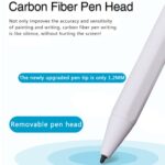 K10 Active Capacitive Pen Palm Rejection Metal Touch Screen Pen for IOS Tablet white