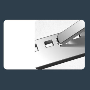 N8 Laptop Stand Aluminum Alloy Computer Folding Riser Adjustable Laptops PC Tabletop Mount For Notebook Tablet Computer XZ05 silver