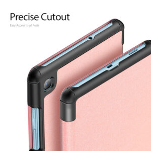 DUX DUCIS For Samsung Galaxy Tab S6 Lite Leather Shell Full Protection Smart Stay Case Pink