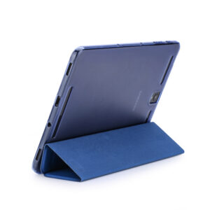 For Samsung tab S3 9.7 inch T820/T825 PU Leather Protective Case with Pen Bandage Sleep Function Dark blue