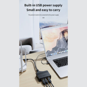Rj45 Network Splitter Adapter Rj45 Female 1 To 3/1 To 4 100mbps High Speed Internet Splitter USB Powered female 1 to 4
