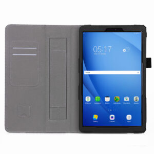 For Samsung tab A2 T590/T595 10.5 inch PU Leather Protective Case with Hand Support Card Slot Sleep Function black_Samsung tab A2 T590/T595 10.5 inch