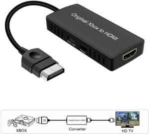 Hdmi-compatible  Converter Hd 1080p For Xbox To Hdmi-compatible Cable Adapter Black