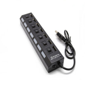 Usb 7 Port Independent Switch With Light Hub With Line Splitter Hub Extender
