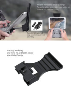 Air 2 Tablet Stand ABS Remote Control Extension Tablet Stand for Mavic Air 2 black