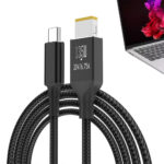 135w Pd Fast Charging Adapter Type-c To Square Port Charger Cord Portable Notebook Computer Charging Cable 2 meters black