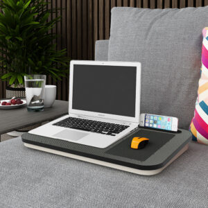 Portable Laptop Desk Tray Outdoor Learning Desk Laptop Stand Holder for Bed Sofa Office Home gray