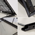 Multifunction Mesh Ventilated Adjustable Laptop Stand Silver grey