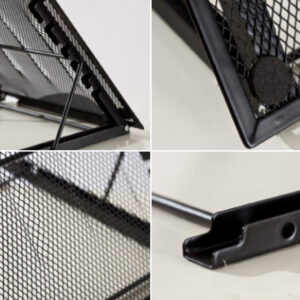 Multifunction Mesh Ventilated Adjustable Laptop Stand Silver grey