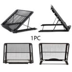 Multifunction Mesh Ventilated Adjustable Laptop Stand black