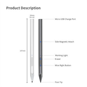 4096 Level Pressure Stylus Magnetic Pen for Surface Pro 3/4/5/6/7 Pro X