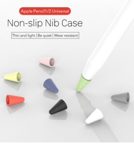 8pcs/set Silicone Case for Apple Pencil Pocket Cover Accessories for iPad Pro Soft Grip Nib Covers blue