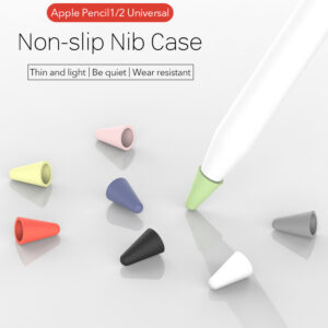 8pcs/set Silicone Case for Apple Pencil Pocket Cover Accessories for iPad Pro Soft Grip Nib Covers blue