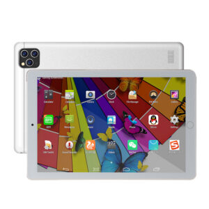 K10 Tablet Computer 10.1-inch HD Large Screen 1GB+16GB MTK6592 Eight-core CPU Tablet Silver (EU Plug)