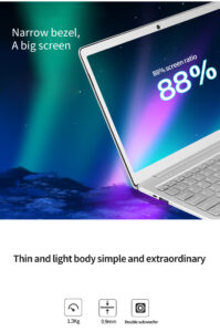 14"" Laptop N4100 Quad Core 1920 x 1080 Ultra Thin Notebook 8G RAM Student Laptop Silver_8 + 128G